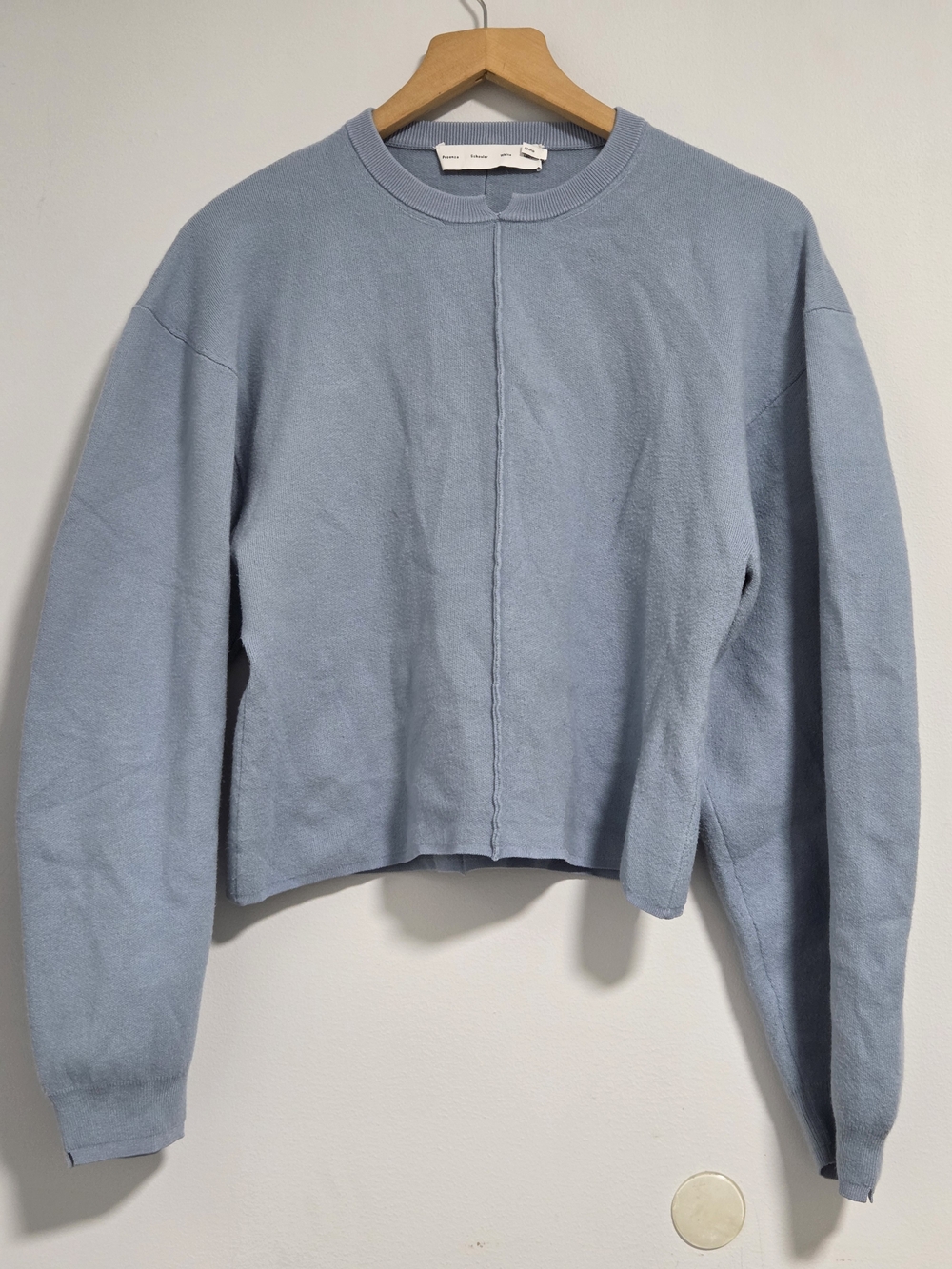 Proenza Light Blue Crewneck Sweatshirt - Unbranded Sz L